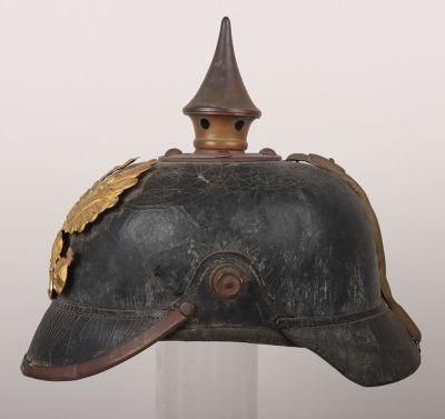 Imperial German Prussian Other Ranks Pickelhaube with Original Trench Cover - 7