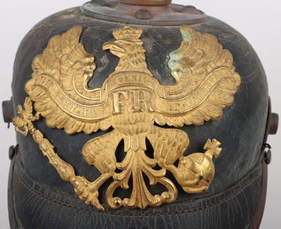 Imperial German Prussian Other Ranks Pickelhaube with Original Trench Cover - 8