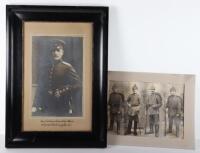 Large Framed Imperial German Memorial Framed Picture for Fallen German Soldier