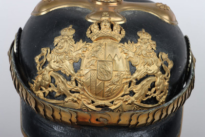 Imperial German Bavarian Officers Pickelhaube - 5