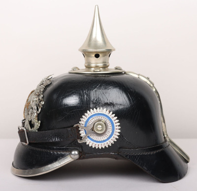 Imperial German Bavarian Reserve Pioneer Battalion Other Ranks Pickelhaube - 4