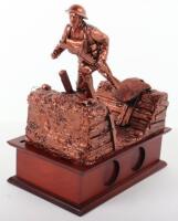 Danbury Mint Figure “Over the Top” WW1 British Soldier Leaving the Trenches