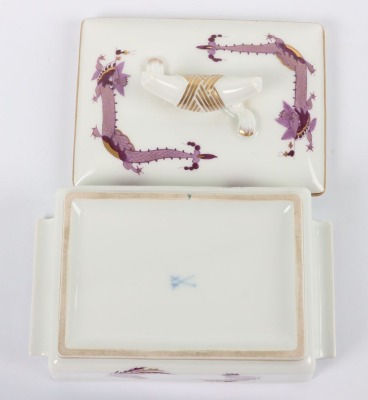 Hermann Goring Meissen Desk Set and Document Blotter Folder Taken from his Suite at the Haus Elephant in Weimar - 65