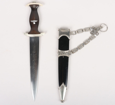 Third Reich SS (Schutzstaffel) Model 1936 Officers Chained Dress Dagger - 2