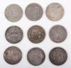 A selection of 19th century shillings - 2