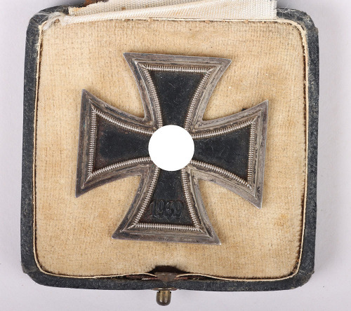 1939 Iron Cross 1st Class by Friedrich Orth with Case of Issue