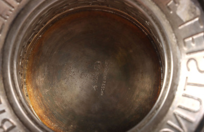 WW2 German Luftwaffe Battle of Britain Honour Goblet (Ehrenpokal) in Silver for Outstanding Achievement in the Air Awarded to Major Franz Behrendt, II./ Kampfgeschwader 77, Awarded on 12th August 1940 - 12