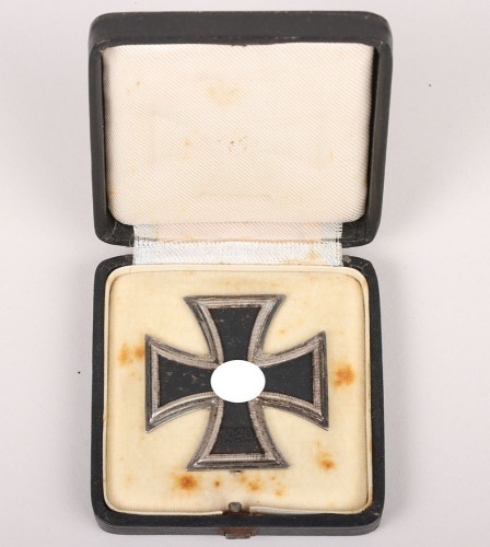 1939 Iron Cross 1st Class by C.F. Zimmermann, Pforzheim with Case