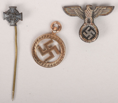 Small Grouping of Miscellaneous Items with German Funeral Sash - 3
