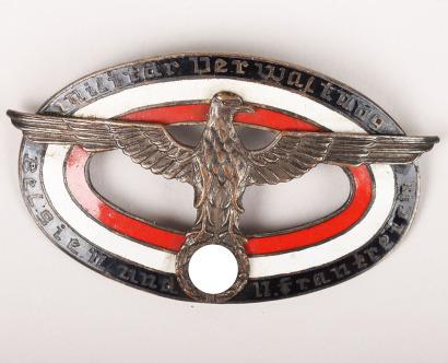 Third Reich Government Pin of the Kriegsverwaltung Belgien-Frankreich