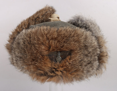 WW2 German Army (Heer) Winter Service Fur Field Cap “Pelzmütze”