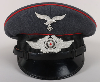 WW2 German Luftwaffe Flak NCO’s Peaked Cap - 3