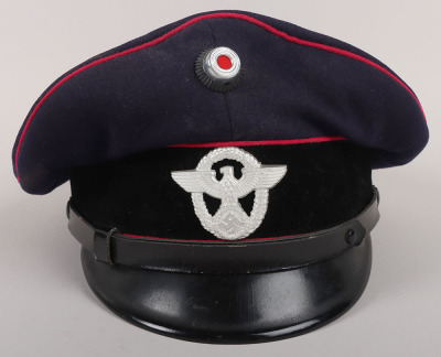 German Third Reich Fire Brigade “Feuerwehr” Peaked cap by H. Walther, Greussen - 3