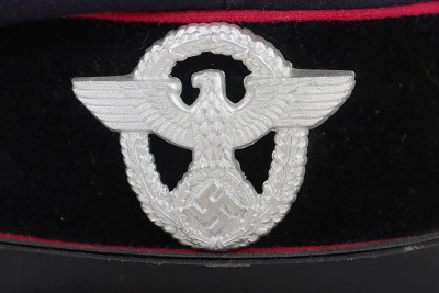 German Third Reich Fire Brigade “Feuerwehr” Peaked cap by H. Walther, Greussen - 4