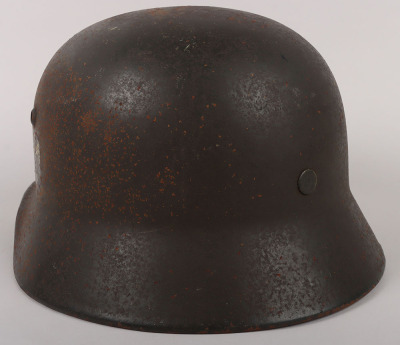 WW2 German Army M-35 Double Decal Steel Combat Helmet - 5