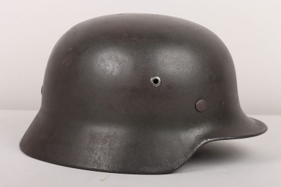 WW2 German Army M-35 Single Decal Steel Combat Helmet - 2