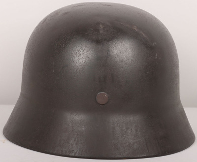 WW2 German Army M-35 Single Decal Steel Combat Helmet - 3