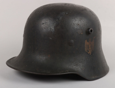 WW2 German Kriegsmarine (Navy) Transitional M-18 Steel Combat Helmet - 2