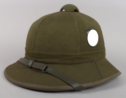 Rare Olive Green Afrikakorps DAK 1st Pattern Pith Helmet by JHS