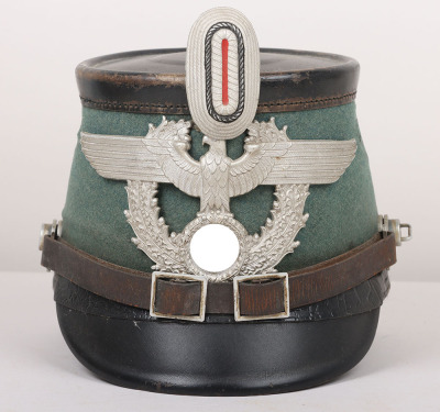 WW2 German Police (Polizei) Other Ranks Shako by Hans Römer, Ülm