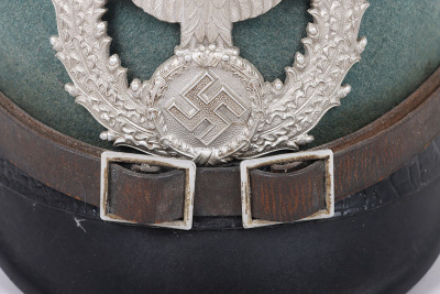 WW2 German Police (Polizei) Other Ranks Shako by Hans Römer, Ülm - 7