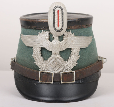 WW2 German Police (Polizei) Other Ranks Shako by Hans Römer, Ülm - 12