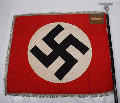 Impressive NSDAP / SA Sturmfahne of Standarte for Sulzkirchen District - 7