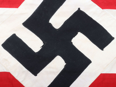 Third Reich Hitler Youth Trumpet Banner & Brass Trumpet - 2