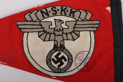 Third Reich NSKK Car Pennant - 8