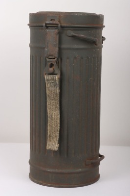 WW2 German Gas Mask with Canister and Gas Cape - 7