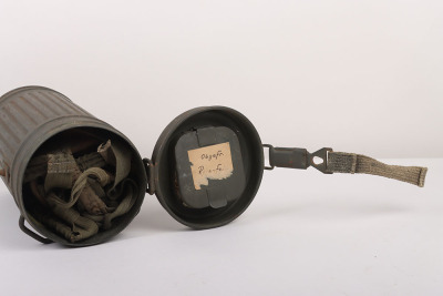 WW2 German Gas Mask with Canister and Gas Cape - 8