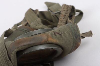 WW2 German Gas Mask with Canister and Gas Cape - 11