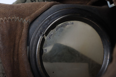 WW2 German Gas Mask with Canister and Gas Cape - 15