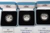 Five UK Silver Proof £1 (one pound) coins - 2