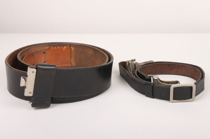 WW2 German Army (Heer) Leather Belt with Belt Loop