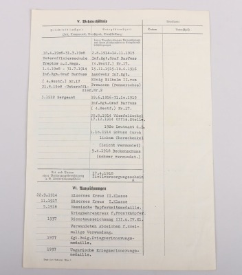 WW2 German Wehrpass to Oberstabsintendant Wilhelm Jung with Portrait Photo, - 14