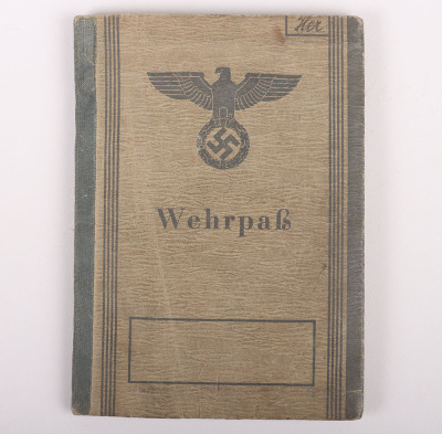 WW2 German Wehrpass to Josef Herzog, Ausb. Komp Geb. Jäg Ers. Btl 136 - 2