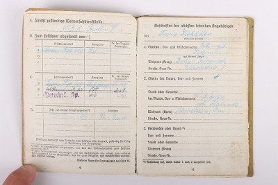 WW2 German Soldbuch to Beschlagmeister Franz Kiekhöfer, Member of Gren. Reg. 608 - 4