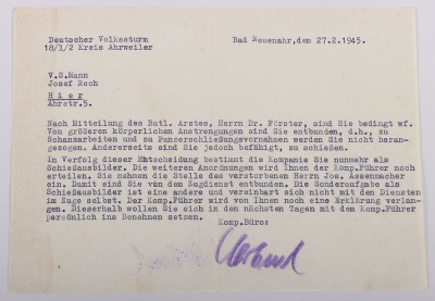 Document Grouping to NSKK Member and SA-Sturmführer Josef Rech from Ahrweiler “Reitersturm Brigade 52” - 3