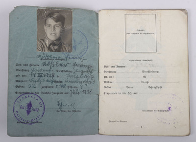 Large Hitler Youth (Hitlerjugend) Sport Document Grouping to Ella and Franz Rössler - 9