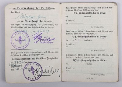 Large Hitler Youth (Hitlerjugend) Sport Document Grouping to Ella and Franz Rössler - 10