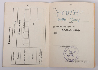 Large Hitler Youth (Hitlerjugend) Sport Document Grouping to Ella and Franz Rössler - 18