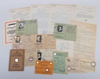 Large Hitler Youth (Hitlerjugend) Document Grouping to T. Haase