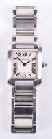 A ladies Cartier steel Tank wristwatch, no.864790UF, 55.5g