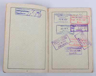 Third Reich NSDAP Party Book & Paperwork Group to E. Pöhlmann with 1933 NSDAP Entry, - 8