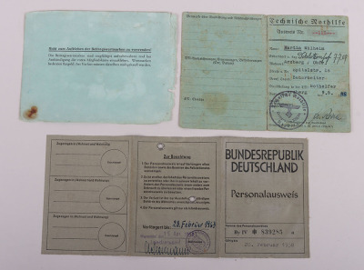 Third Reich NSDAP Party Book & Paperwork Group to E. Pöhlmann with 1933 NSDAP Entry, - 13