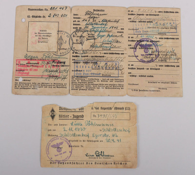 Third Reich NSDAP Party Book & Paperwork Group to E. Pöhlmann with 1933 NSDAP Entry, - 14