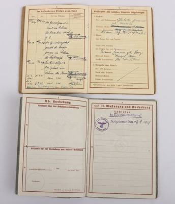 Third Reich RAD Leader Document Grouping to Arbeitsführer Dr. Helmut Zimmer from Berlin - 8