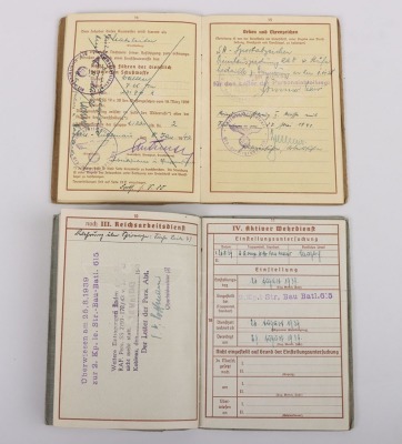 Third Reich RAD Leader Document Grouping to Arbeitsführer Dr. Helmut Zimmer from Berlin - 11