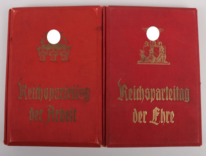 Set of 2 Stereoscopic Photo Albums “Reichsparteitag der Arbeit 1936/37”